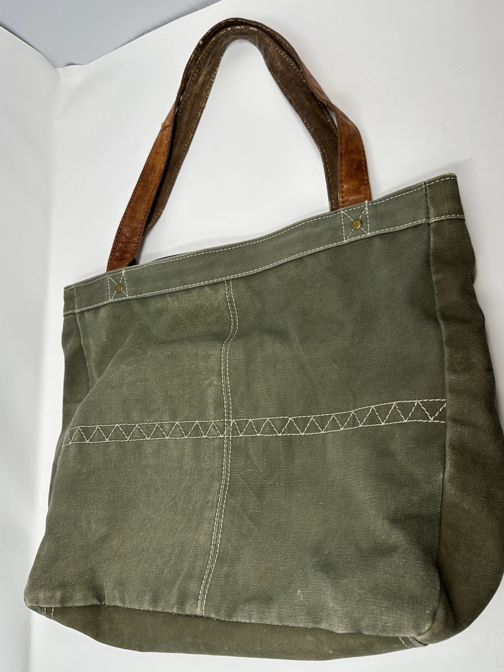 Mona B bag - Mona B tote - canvas tote military bag - Picture 3 of 16